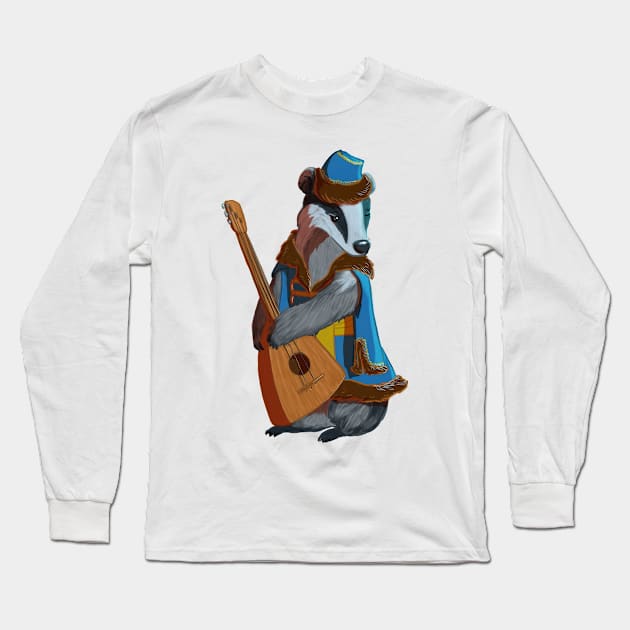 Badger Bard Long Sleeve T-Shirt by FrauFlauschert